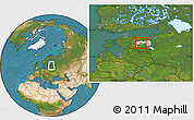 Satellite Location Map of Palamuse, highlighted parent region