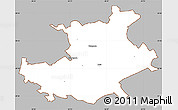 Gray Simple Map of Palamuse, cropped outside