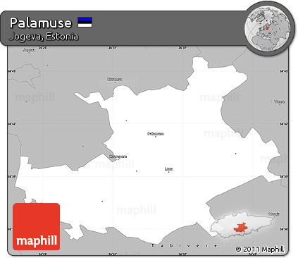 Gray Simple Map of Palamuse