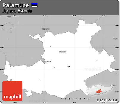Gray Simple Map of Palamuse