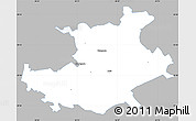 Gray Simple Map of Palamuse, single color outside