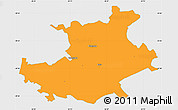 Political Simple Map of Palamuse, single color outside
