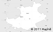 Silver Style Simple Map of Palamuse