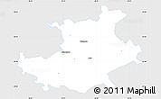 Silver Style Simple Map of Palamuse, single color outside