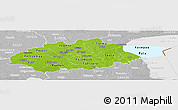 Physical Panoramic Map of Jogeva, lighten, desaturated