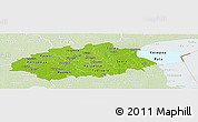 Physical Panoramic Map of Jogeva, lighten