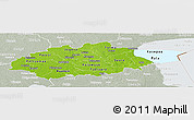 Physical Panoramic Map of Jogeva, lighten, semi-desaturated