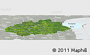 Satellite Panoramic Map of Jogeva, lighten, semi-desaturated