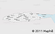 Silver Style Panoramic Map of Jogeva, single color outside