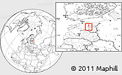 Blank Location Map of Poltsamaa Linn, highlighted parent region