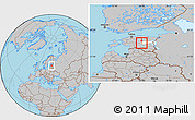 Gray Location Map of Poltsamaa Linn, highlighted parent region