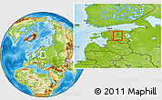 Physical Location Map of Poltsamaa Linn