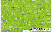 Physical 3D Map of Poltsamaa