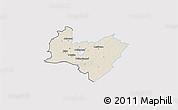 Shaded Relief 3D Map of Poltsamaa, single color outside