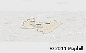 Shaded Relief Panoramic Map of Poltsamaa, lighten, semi-desaturated