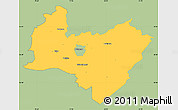 Savanna Style Simple Map of Poltsamaa, single color outside