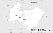 Silver Style Simple Map of Poltsamaa
