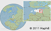 Savanna Style Location Map of Saare, highlighted country, highlighted parent region, within the entire country, hill shading