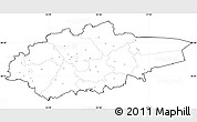 Blank Simple Map of Jogeva, cropped outside, no labels