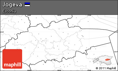 Blank Simple Map of Jogeva, no labels