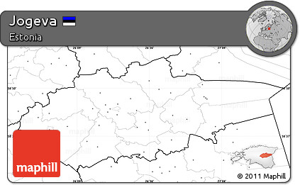 Blank Simple Map of Jogeva, no labels