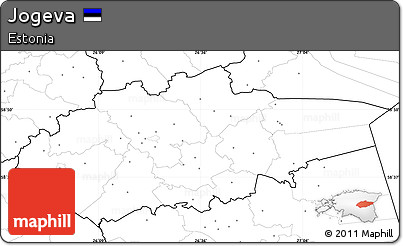 Blank Simple Map of Jogeva, no labels
