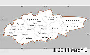 Gray Simple Map of Jogeva, cropped outside