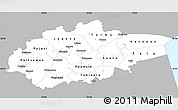 Gray Simple Map of Jogeva, single color outside