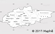 Silver Style Simple Map of Jogeva, cropped outside