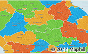 Political 3D Map of Tabivere