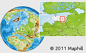 Physical Location Map of Tabivere, highlighted country