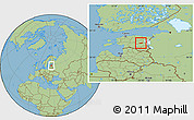 Savanna Style Location Map of Tabivere