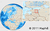 Shaded Relief Location Map of Tabivere
