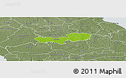 Physical Panoramic Map of Tabivere, semi-desaturated