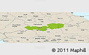Physical Panoramic Map of Tabivere, shaded relief outside