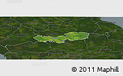 Satellite Panoramic Map of Tabivere, darken