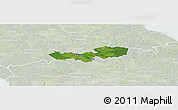 Satellite Panoramic Map of Tabivere, lighten
