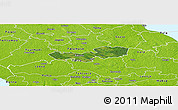 Satellite Panoramic Map of Tabivere, physical outside