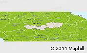 Shaded Relief Panoramic Map of Tabivere, physical outside