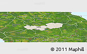 Shaded Relief Panoramic Map of Tabivere, satellite outside