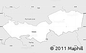 Silver Style Simple Map of Tabivere