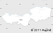 Silver Style Simple Map of Tabivere, single color outside