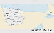 Classic Style 3D Map of Lääne-Viru, single color outside
