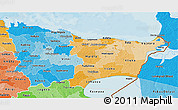 Political Shades 3D Map of Lääne-Viru