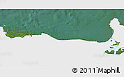Satellite 3D Map of Narva, single color outside