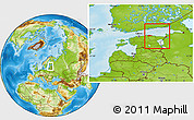 Physical Location Map of Narva, within the entire country