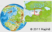 Physical Location Map of Narva, highlighted country, highlighted parent region