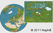 Satellite Location Map of Narva, highlighted parent region