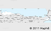 Silver Style Simple Map of Narva