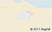 Classic Style 3D Map of Rägavere, single color outside